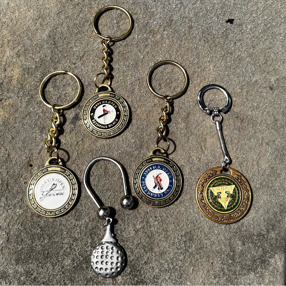 Vintage U.S. Open Keychain Lot - Rare 1999 Pinehurst No.2 99th Championship